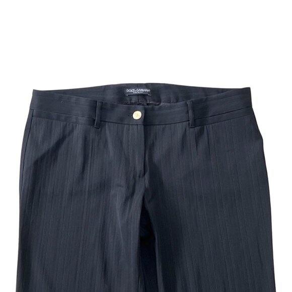 Dolce & Gabbana stripped print straight classic pants size 46 US 10 - Picture 2 of 4
